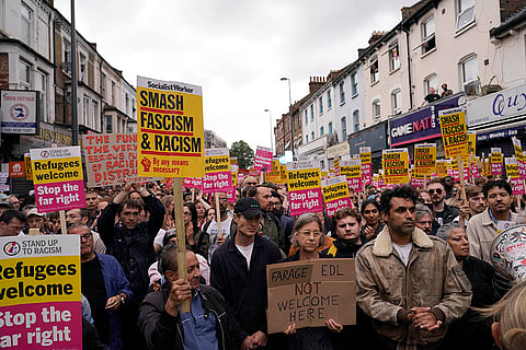 Far-right anti-immigration protest in London